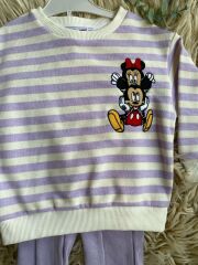 Mickey mouse logolu mevsimlik alt üst takım