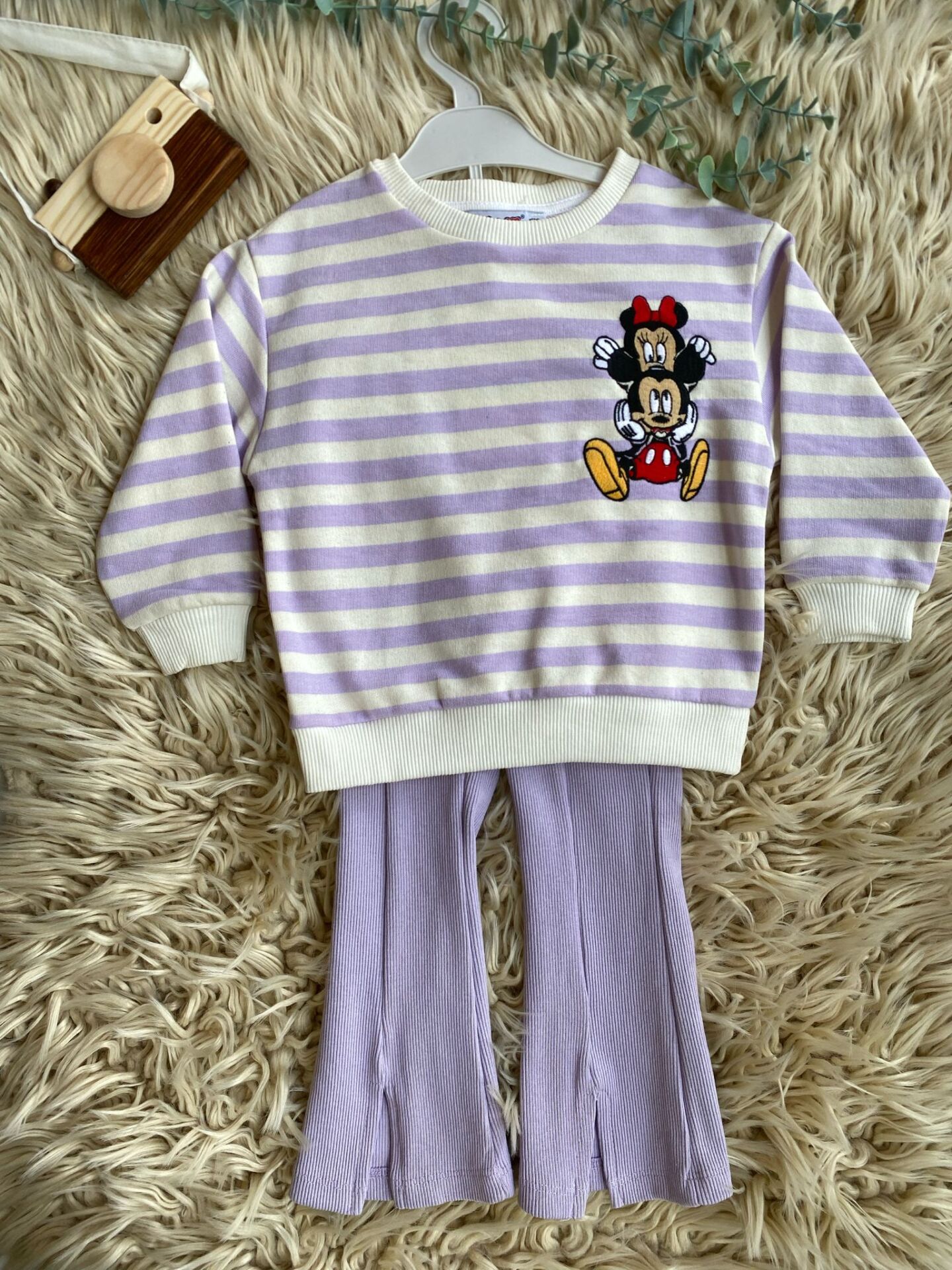 Mickey mouse logolu mevsimlik alt üst takım