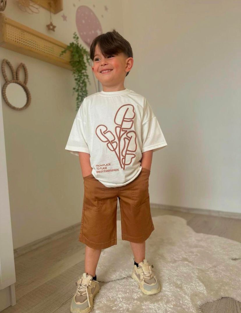 Palmiye şortlu 2li Takım