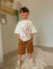 Palmiye şortlu 2li Takım