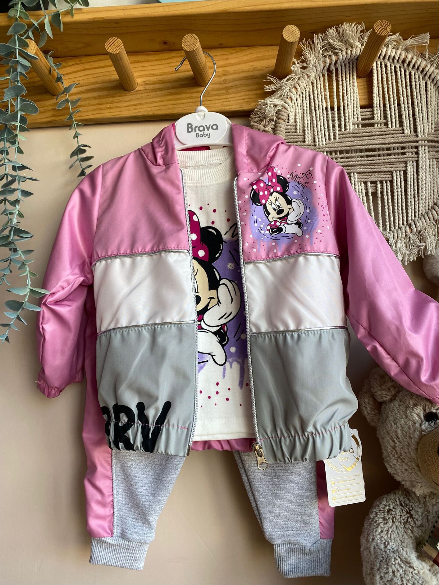 Minnie mouse ceketli takım