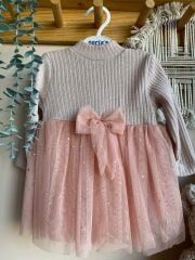 Pembe tütülü elbise