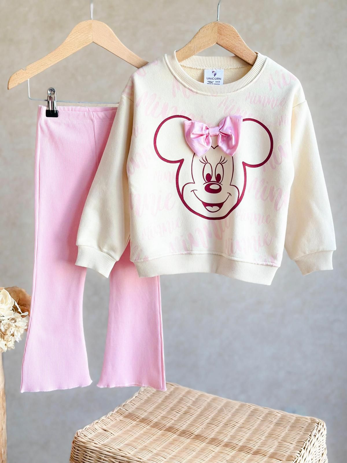 Minnie pembe ikili takım