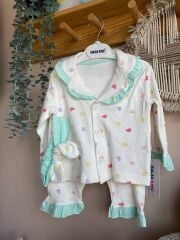 Fırfır pijama takımı