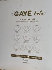 Gaye tavşanlı yenidoğan set 10 parça