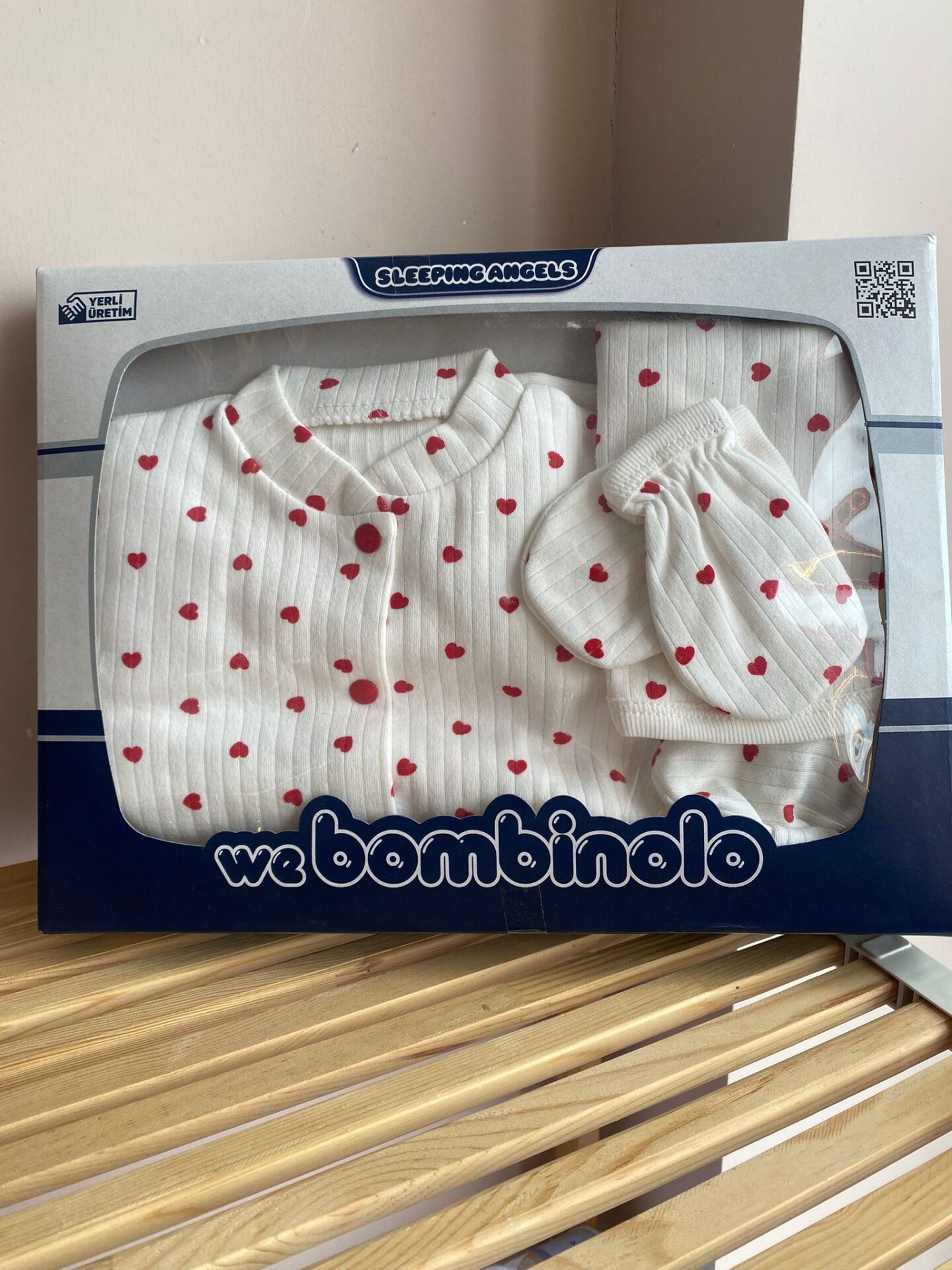 Bombinolo kalp yenidoğan set 5 parça