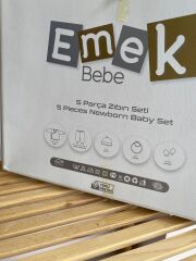 Emek kral yenidoğan set 5 parça