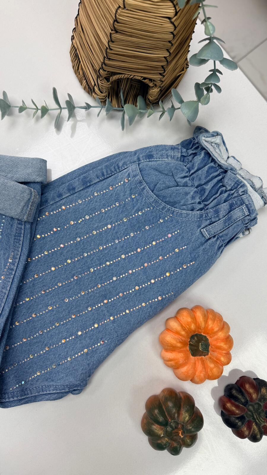 Taşlı Kot Pantolon kız