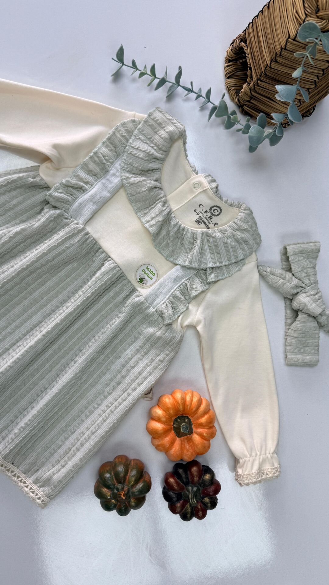 Daisy Dress+Bandanalı