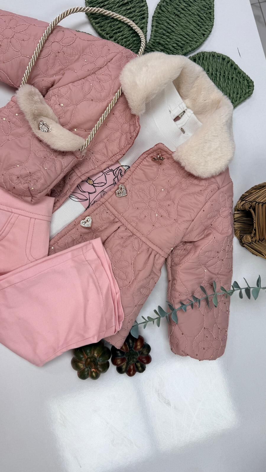 Kürk Detaylı Montlu Takım